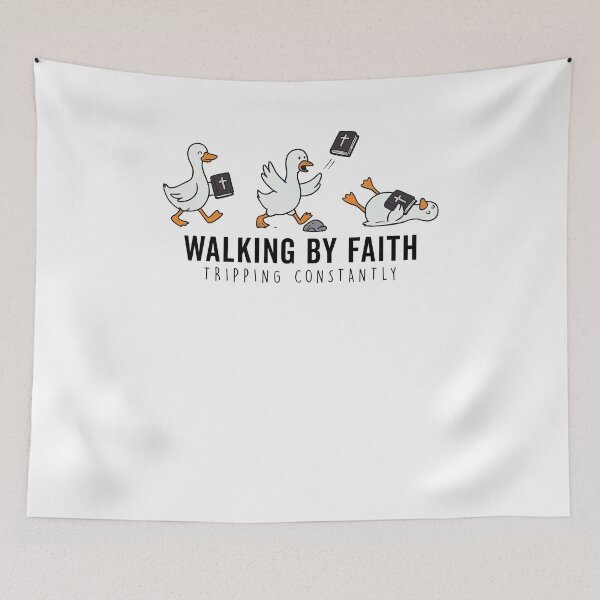Item preview, Walking By Faith Tripping Constantly Goose designed and sold by charoen-design.