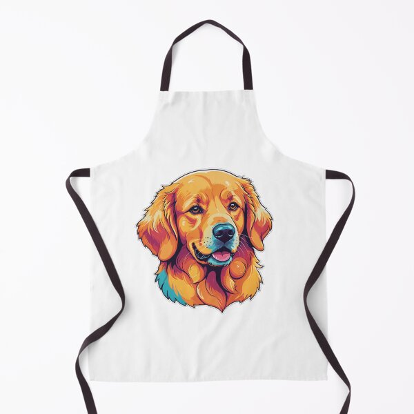 Item preview, Golden Retriever Face Portrait 80s Synthwave Style – Golden retriever mom gift designed and sold by michallechowicz.