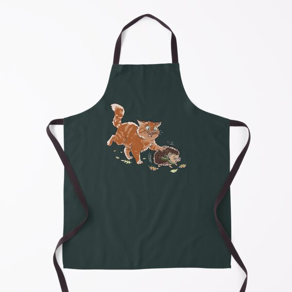 Item preview, Cat and Hedgehog Autumn Funny Cottagecore Whimsical Cute Orange Cat designed and sold by LeshanArt.