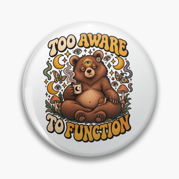 Item preview, Too Aware To Function Mystical Bear designed and sold by Trendy-Artistry.