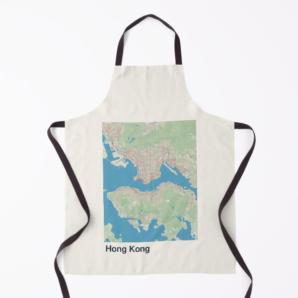 Item preview, Hong Kong Minimalistic Map Art designed and sold by MapsNerd.