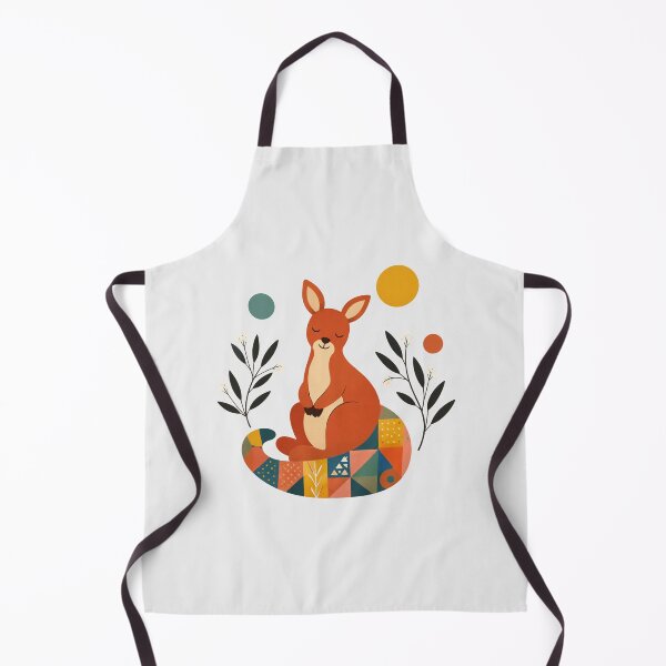 Item preview, Sleepy Rainbow Red Kangaroo on Boho Quilt Hoo Roo Aussie Bush Baby Art designed and sold by Yellowriversss.