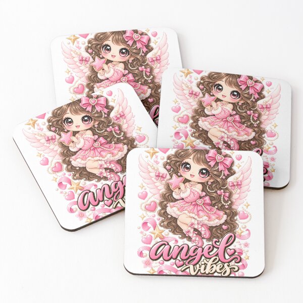 Item preview, Angel Vibes Coquette Chibi Angel – Pink Christmas Kawaii Girly Ballet Gift designed and sold by SaNaCreation13.