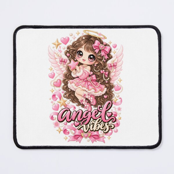 Item preview, Angel Vibes Coquette Chibi Angel – Pink Christmas Kawaii Girly Ballet Gift designed and sold by SaNaCreation13.
