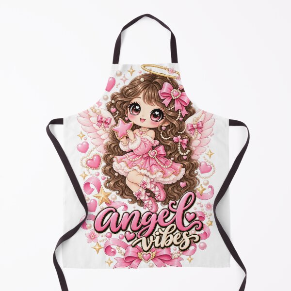 Item preview, Angel Vibes Coquette Chibi Angel – Pink Christmas Kawaii Girly Ballet Gift designed and sold by SaNaCreation13.