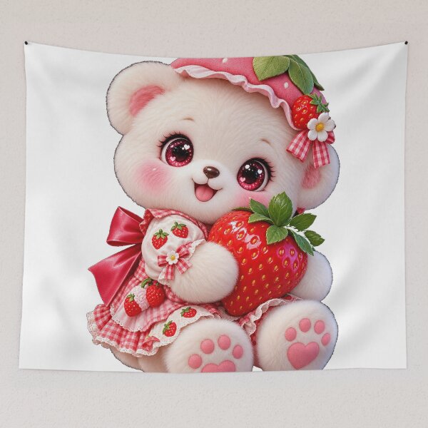 Item preview, Strawberry Sweetheart Teddy Bliss designed and sold by Bairwakings.