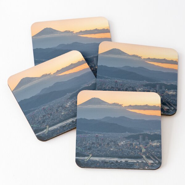 Item preview, Mount Fuji at Sunrise with Shizuoka City designed and sold by Jordan McChesney.