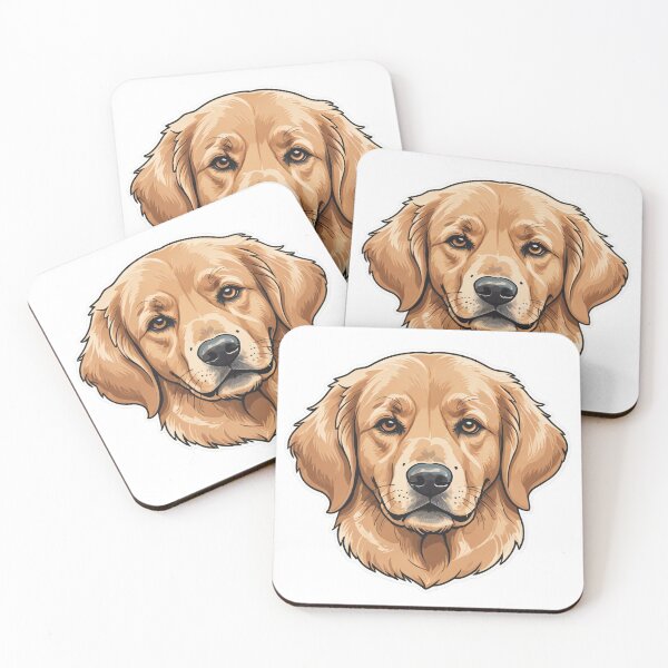 Item preview, Golden Retriever Face Portrait Soft Pastel Style – Golden retriever mom gift designed and sold by michallechowicz.