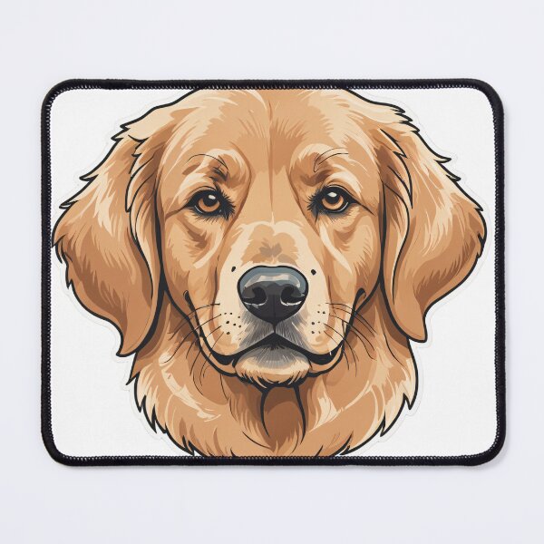 Item preview, Golden Retriever Face Portrait Soft Pastel Style – Golden retriever mom gift designed and sold by michallechowicz.