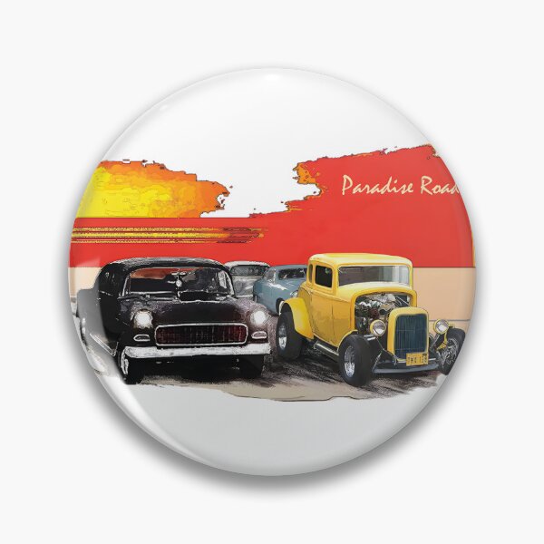 Item preview, Vintage Paradise Road Speed Shop Retro Hot Rod And Classic Car Garage | Limited Edition designed and sold by StrangeDesigns.