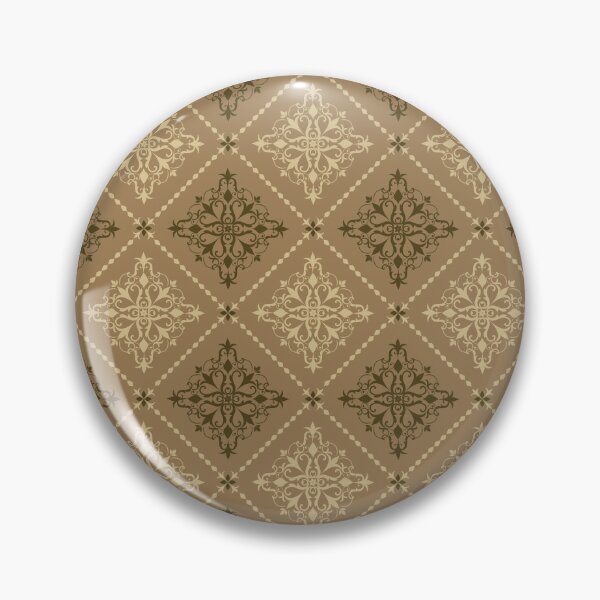 Item preview, Golden Brown Damask Seamless Pattern with Rope Grid designed and sold by PowerAntShop.