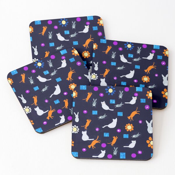 Item preview, Cats and Rabbits Pattern designed and sold by Elaine M Hayward .