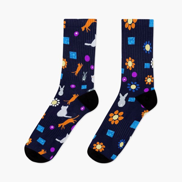 Item preview, Cats and Rabbits Pattern designed and sold by Elaine M Hayward .