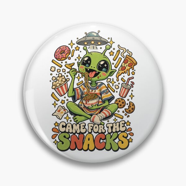 Item preview, Came for the Snacks Funny Alien designed and sold by Trendy-Artistry.