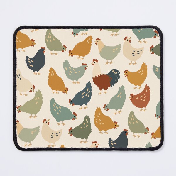 Artikelvorschau, Farmhouse Chicken and Rooster Pattern – Rustic Country Art entworfen und verkauft von BackTWO.
