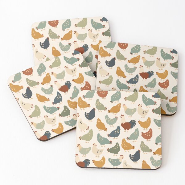 Item preview, Farmhouse Chicken and Rooster Pattern – Rustic Country Art designed and sold by BackTWO.