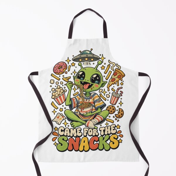Item preview, Came for the Snacks Funny Alien designed and sold by Trendy-Artistry.
