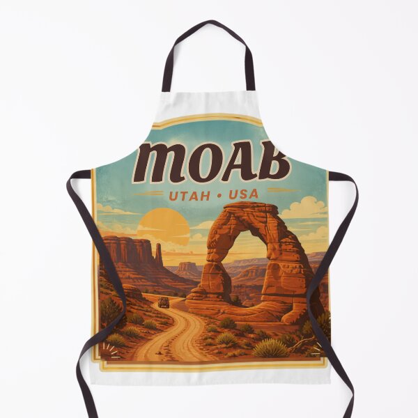 Item preview, Moab Utah Vintage Travel Poster Desert designed and sold by MerchVersum.