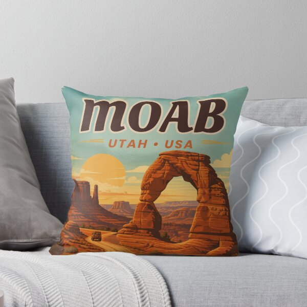 Item preview, Moab Utah Vintage Travel Poster Desert designed and sold by MerchVersum.