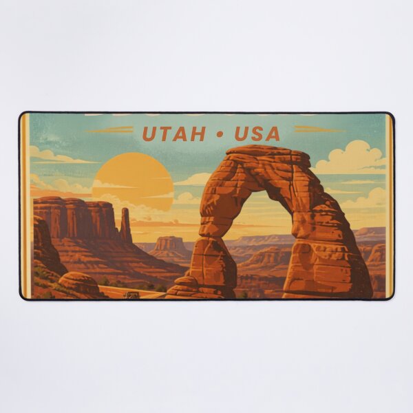 Item preview, Moab Utah Vintage Travel Poster Desert designed and sold by MerchVersum.