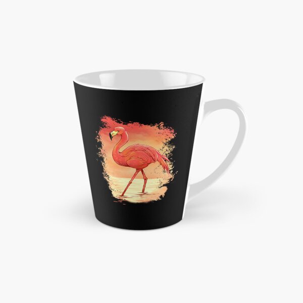 Item preview, Pink Flamingo Watercolor Tropical Sunset Artistic Summer Art designed and sold by Hilal-Studio.