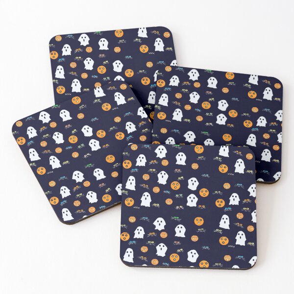 Item preview, Ghosts and Cats Halloween Pattern designed and sold by Elaine M Hayward .