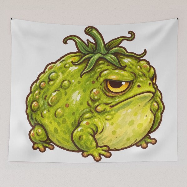 Item preview, Grumpy Tomato Toadzilla Funny Cane Toad Aussie Meme designed and sold by Yellowriversss.