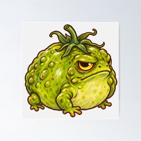 Item preview, Grumpy Tomato Toadzilla Funny Cane Toad Aussie Meme designed and sold by Yellowriversss.