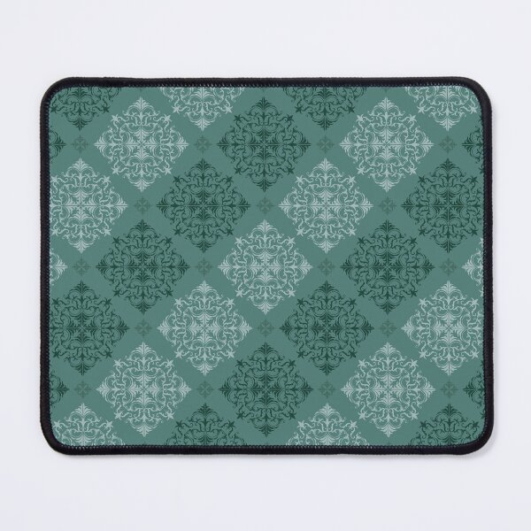 Item preview, Teal Damask Seamless Pattern with Classic Ornamental Motifs designed and sold by PowerAntShop.