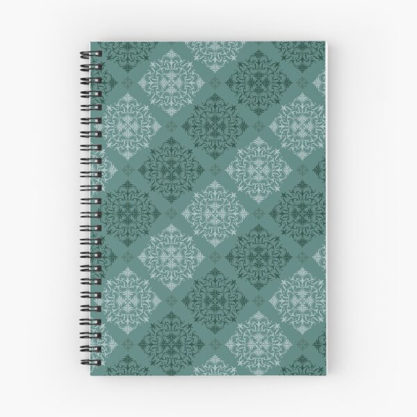Item preview, Teal Damask Seamless Pattern with Classic Ornamental Motifs designed and sold by PowerAntShop.
