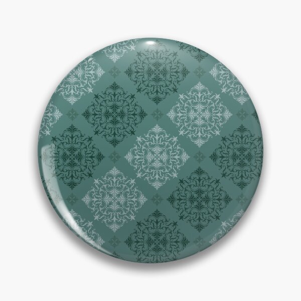 Item preview, Teal Damask Seamless Pattern with Classic Ornamental Motifs designed and sold by PowerAntShop.