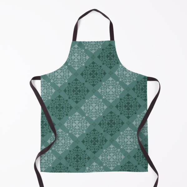 Item preview, Teal Damask Seamless Pattern with Classic Ornamental Motifs designed and sold by PowerAntShop.