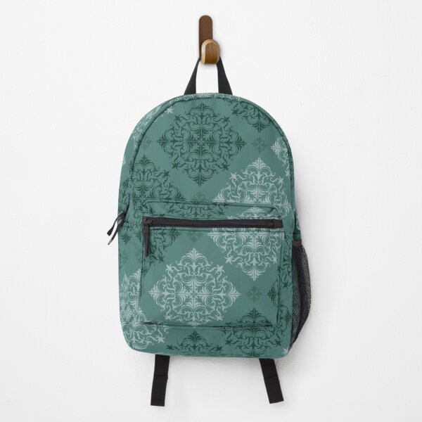 Item preview, Teal Damask Seamless Pattern with Classic Ornamental Motifs designed and sold by PowerAntShop.