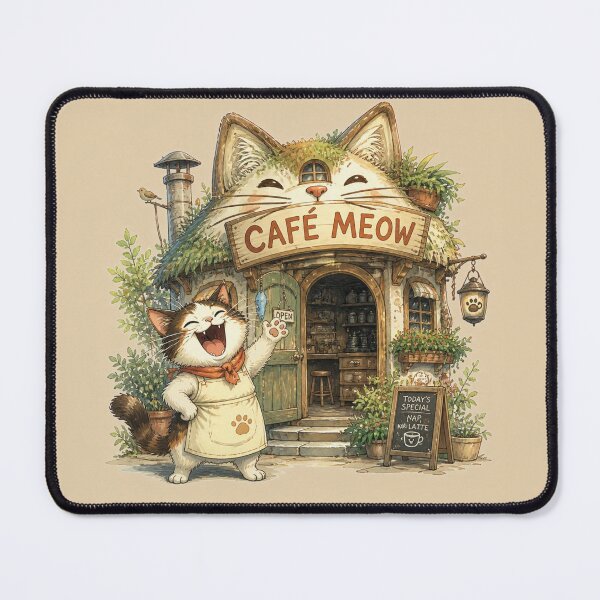 Item preview, Café Meow designed and sold by Talpha.