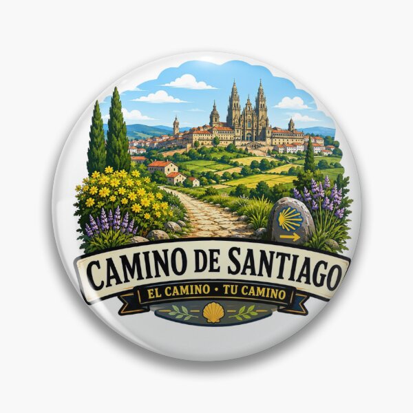 Item preview, Camino de Santiago, Spain - Pilgrimage Hiking Trail designed and sold by Myra365Art.