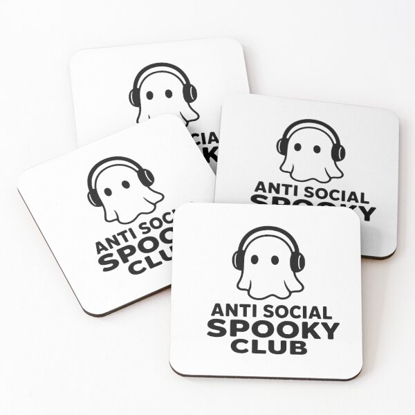 Item preview, anti social spooky club ghost halloween introvert shirt sticker  designed and sold by EasyTake.