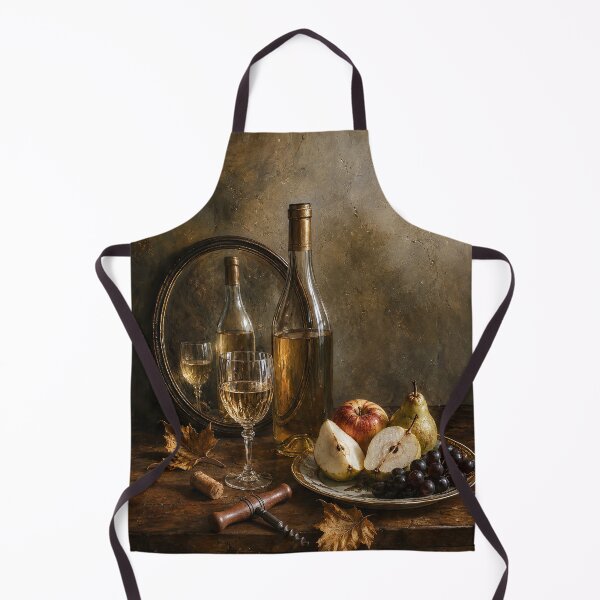 Item preview, Still Life with White Wine and Autumn Fruits designed and sold by andreisky.