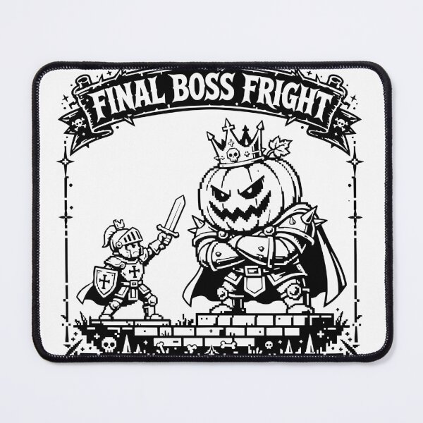 Item preview, Final Boss Fright – Spooky Retro Gaming Halloween Art designed and sold by BackTWO.