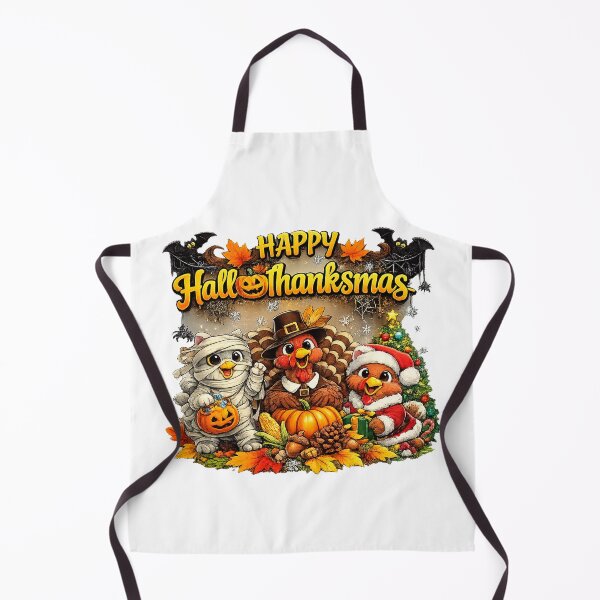 Item preview, Happy Hallothanksmas 2026 Funny turkeys Halloween Thanksgiving Xmas designed and sold by QuiteOrbit.