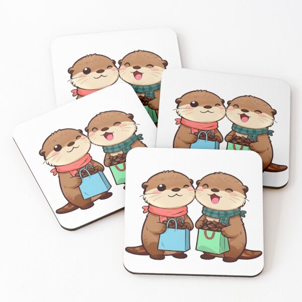 Item preview, Coffee Bean Shopping Sea Otter designed and sold by Otterbean.