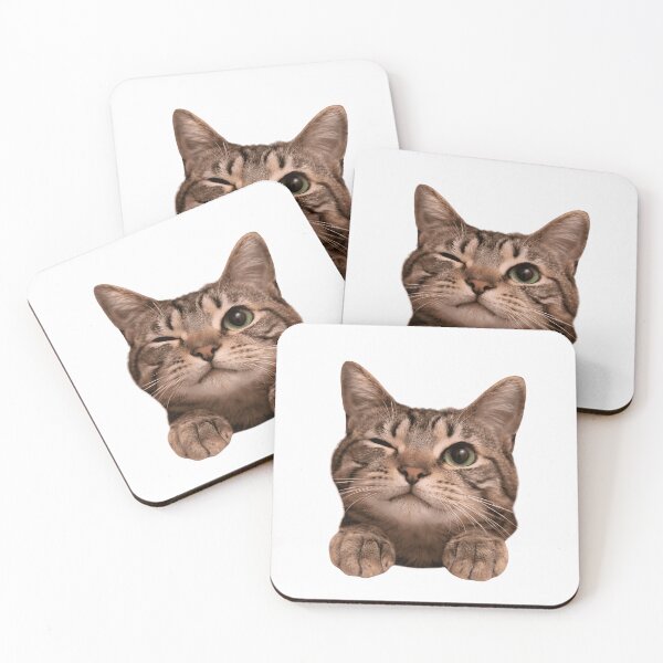 Item preview, Funny Winking Tabby Cat Peeking designed and sold by L&L.