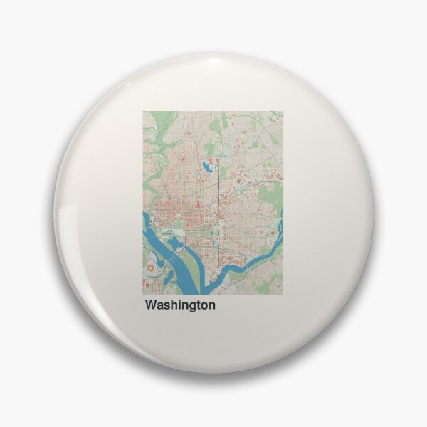 Item preview, Washington DC Minimalistic Map Art designed and sold by MapsNerd.