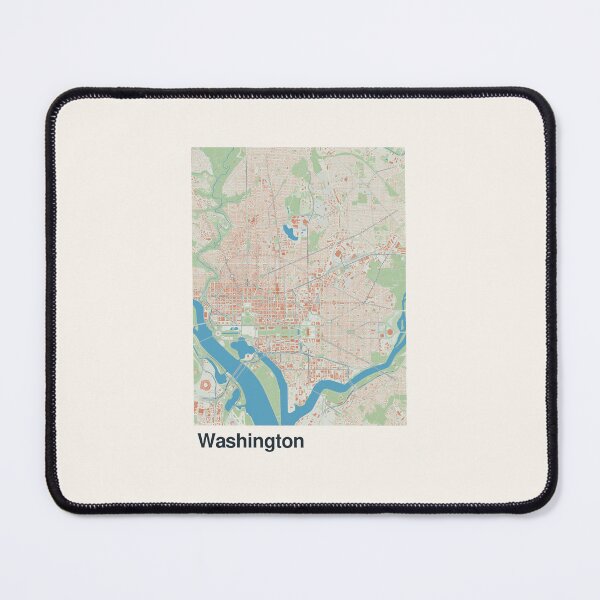 Item preview, Washington DC Minimalistic Map Art designed and sold by MapsNerd.
