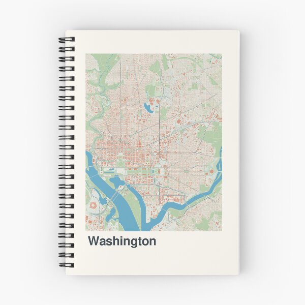 Item preview, Washington DC Minimalistic Map Art designed and sold by MapsNerd.