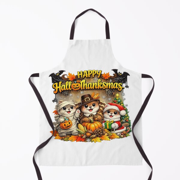 Item preview, Otters Hallothanksmas Funny Halloween Thanksgiving Xmas 2026 designed and sold by QuiteOrbit.