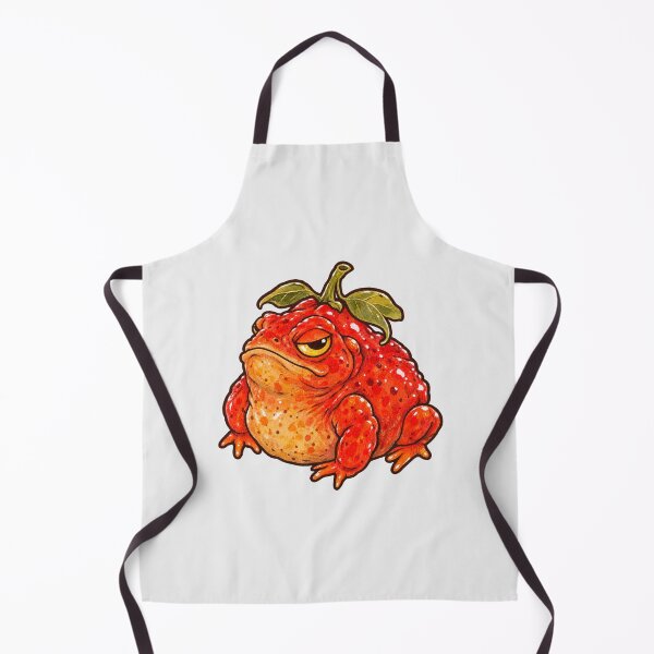 Item preview, Red Tomato Cane Toad Grumpy Funny Angry Strawberry Toad Aussie Art designed and sold by Yellowriversss.