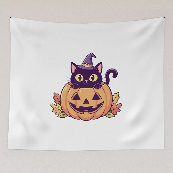 Item preview, Halloween cat designed and sold by cubiask.