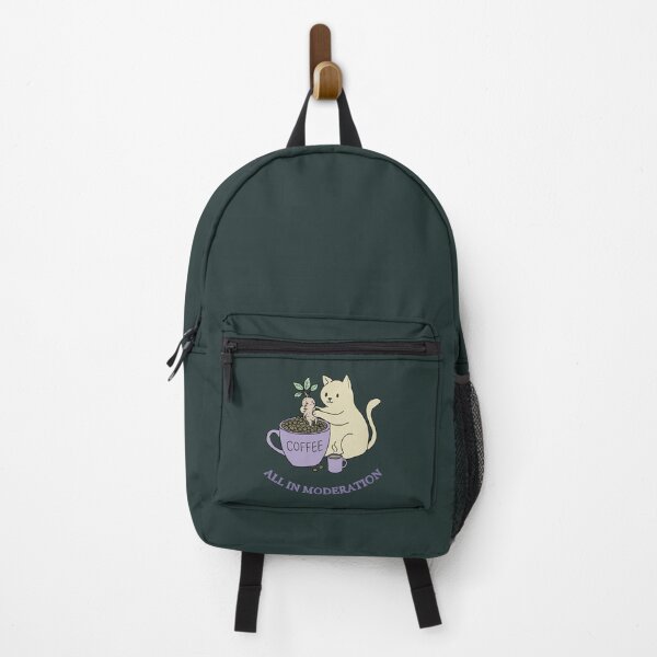 Item preview, Cat coffee and Mandrake Whimsical Art Illustration designed and sold by LeshanArt.