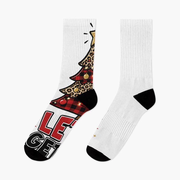 Item preview, Let's Get Lit Typography Christmas Tree Word Art designed and sold by OliviaHayesArt.