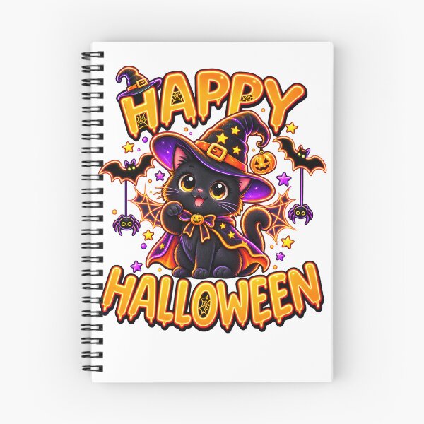 Item preview, Halloween 2026 vintage scary Black Cat designed and sold by QuiteOrbit.